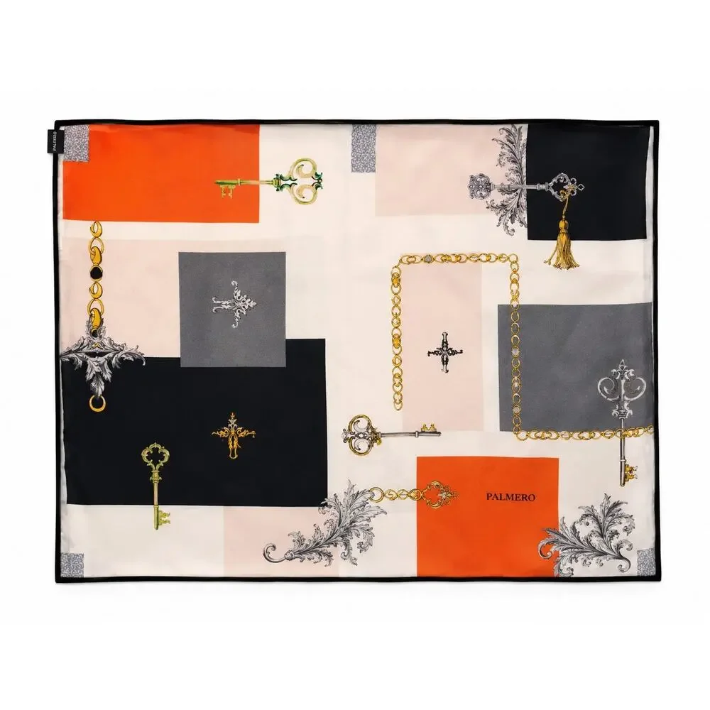 Palmero Secret Symbols Silk Scarf New In Package 100% Silk